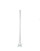 White Glass Tower Vase 27.5"H