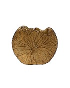 Ceramic Wood Trunk Vase 8" Brown