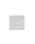 White Wave Porcelain Container 6.25" x 5.25"