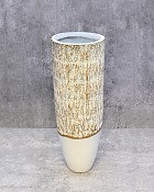 White Rustic Container 19.75" x 7" Diameter