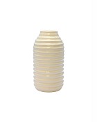 Hive White Ceramic Vase 6"