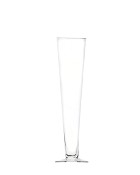 Clear Glass Flute Vase 24"H