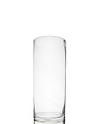 Cylinder Clear Glass Vase 14"H