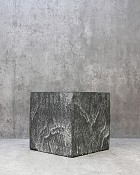 Slate Square Cement Container Dark Grey 7"
