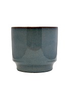 Medium Stepped Planter Blue 6"