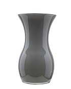 Dark Grey Glass Vase 10"H