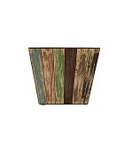 Ceramic Taper Multi Coloured Container 5" x 4"