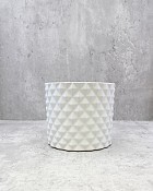 Diamond Embossed Planter 4.5"H