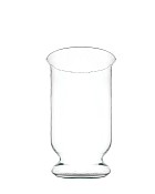 Clear Glass Hurricane Vase 13.5"H