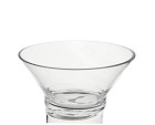 Flared Clear Glass Bowl 9.5"D