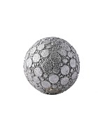 Silver Round Rock Textured Ball