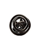 Decorative Metallic Gold/Black Glass Knot 3" Diameter