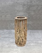 SMALL WILLOW BRANCH LANTERN 7" x 7" x 12"