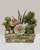 Rectangular Stone Wall Planter - Small 3"H