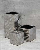 Radiance Ceramic Cube Silver Finish