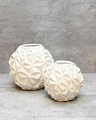 Crumple Ball Vase - Small 5.5"H
