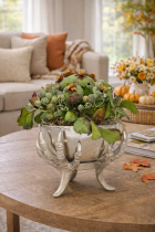 Planter with autumn charm and succulents