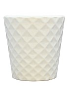 Tapered Diamond Patterned Planter 6.25"H