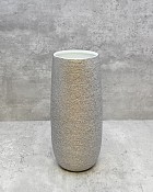 Silver Spun Textured 11"H