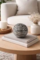 Decorative accents on wood table