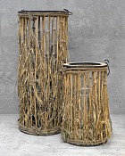 SMALL WILLOW BRANCH LANTERN 7" x 7" x 12"