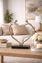 Sculpture of love in a serene setting