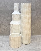 White Ceramic Container 5.5"