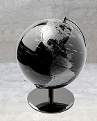 World Globe - Black 12"H