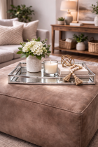 Chic neutral decor with natural light