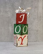 Christmas "JOY" Block Display 13"H