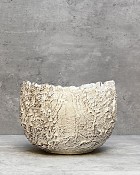 Fossil Planter - White 8"D