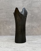 Metal Table Vase Black 11"H