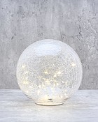 Crackle Glass Decorative Light 8"D