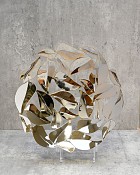 Leaf Patterned Decorative Platter 13"D