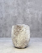 Fossil Planter - White 6"H