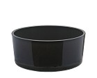 Dark Grey Glass Bowl 7.5"D