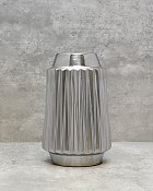Linear Facet Vase 9"H