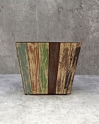 Multi Colour Square Tapered  5"H