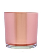 Metallic Coral Glass Vase 5.5"H