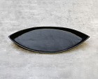 Black Canoe Decorative Platter 16"L 