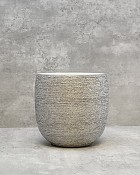 Silver Spun Textured 5.25"H