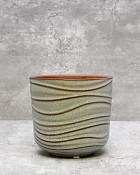 Wave Textured Planter 4"H
