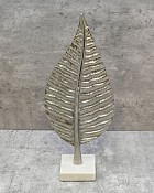 Ficus Leaf Aluminum Decor 18.5"H