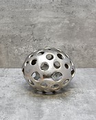 Ellipse Orb Aluminum Decor Sculpture 6.5"H