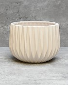 Matte White Linear Container 5.5"H