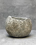 Textured Moonscape Planter 7"D