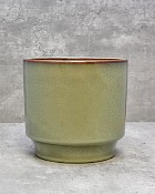 Green Stepped Planter - Small 4.5"H