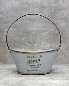 Oval 'Matin' Basket - Blue 12"H