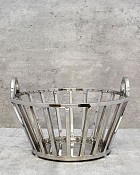 Stainless Steel Decorative Basket - Small 13"D