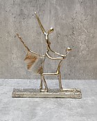 Dancing Couple Aluminum Sculpture 13.25"H